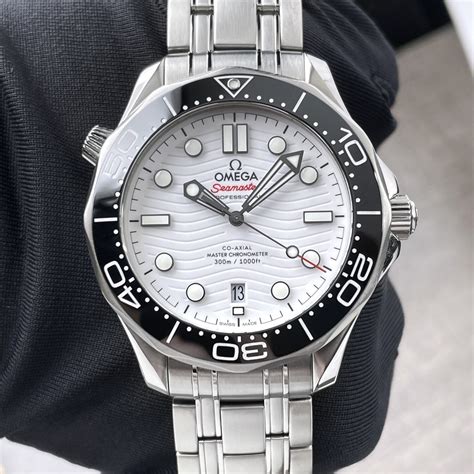 omega seamaster 300 white dial|omega seamaster diver 300m 44mm.